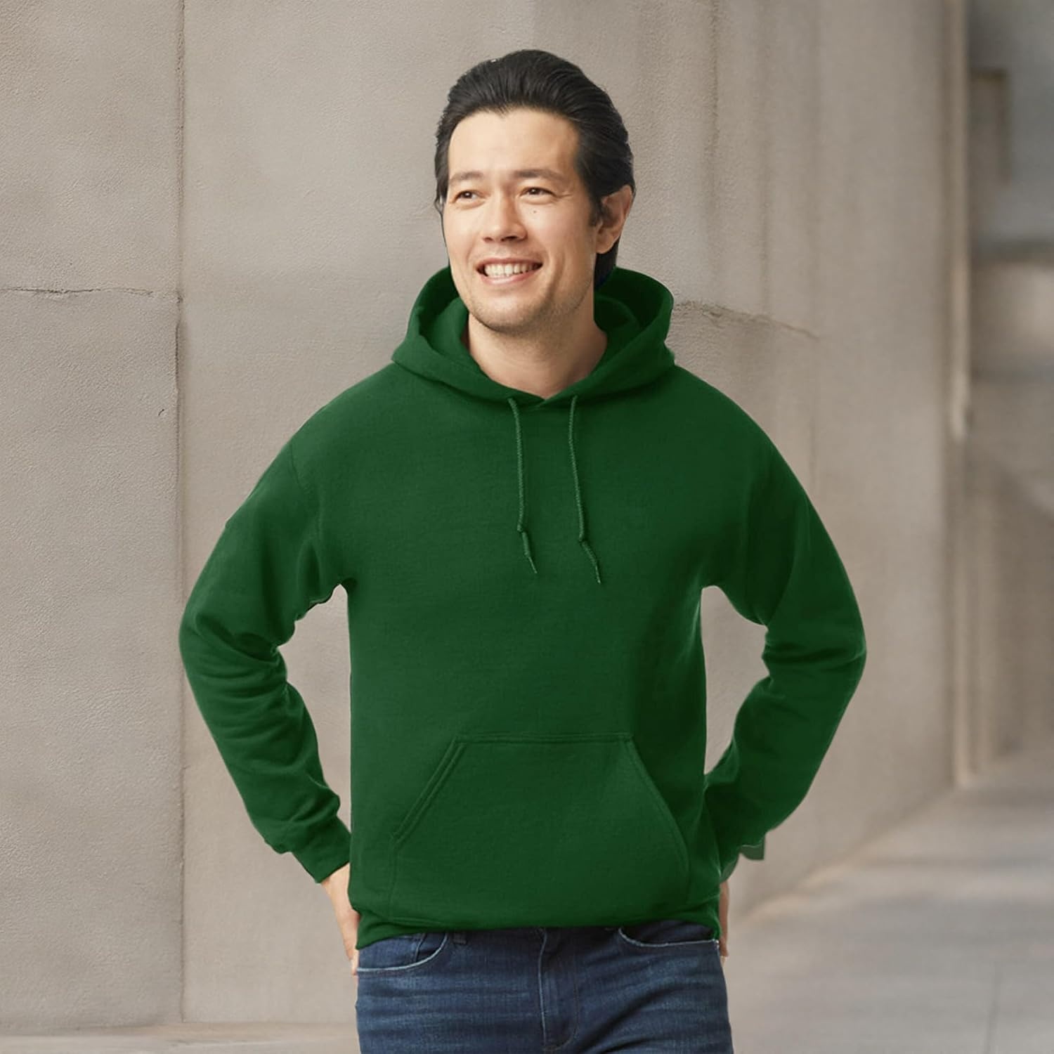 image:imageGildan Adult Fleece Hoodie Sweatshirt Style G18500 MultipackForest Green