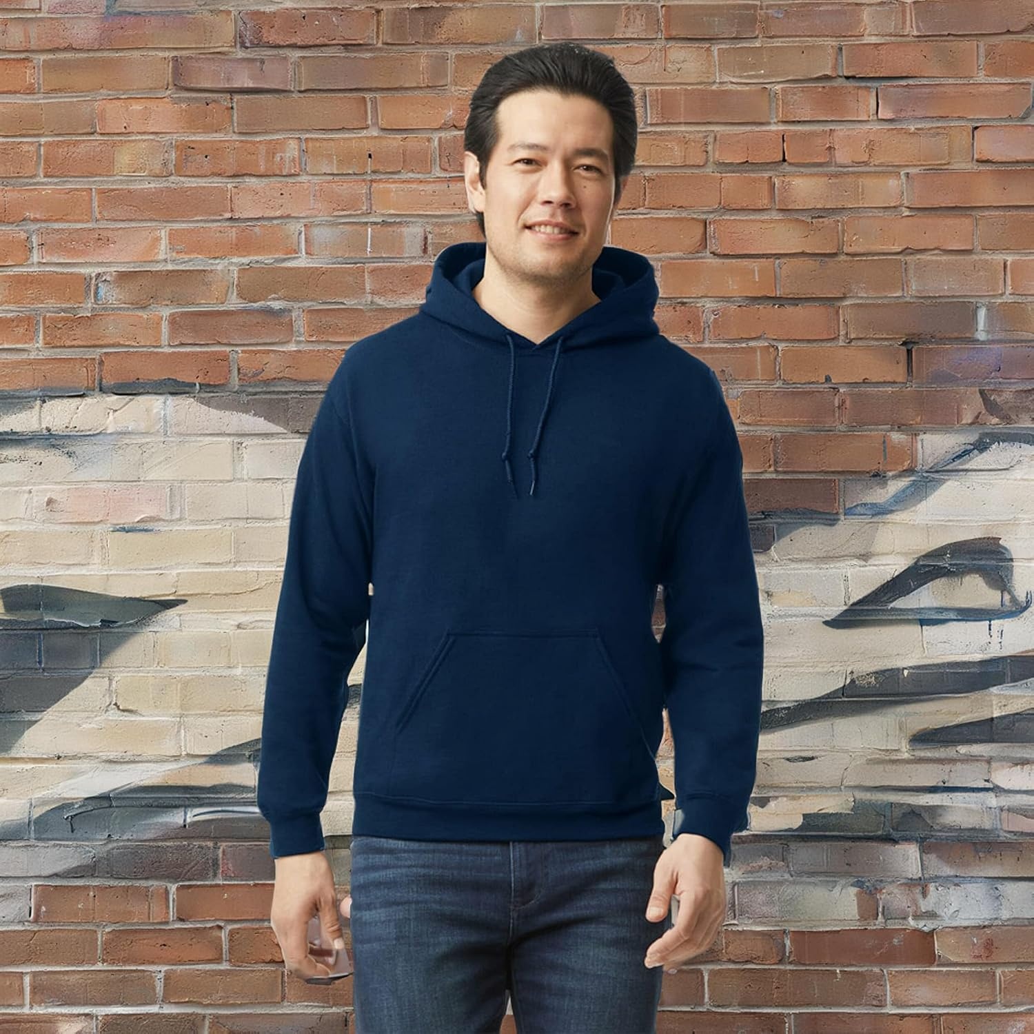 image:imageGildan Adult Fleece Hoodie Sweatshirt Style G18500 MultipackNavy 24pack