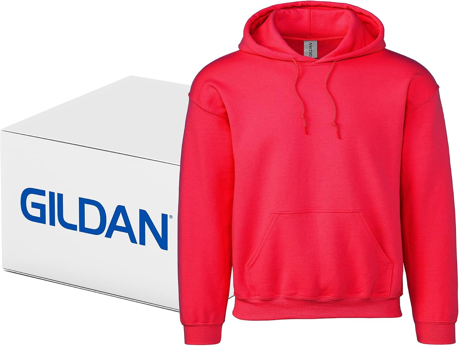 image:imageGildan Adult Fleece Hoodie Sweatshirt Style G18500 MultipackRed 24pack