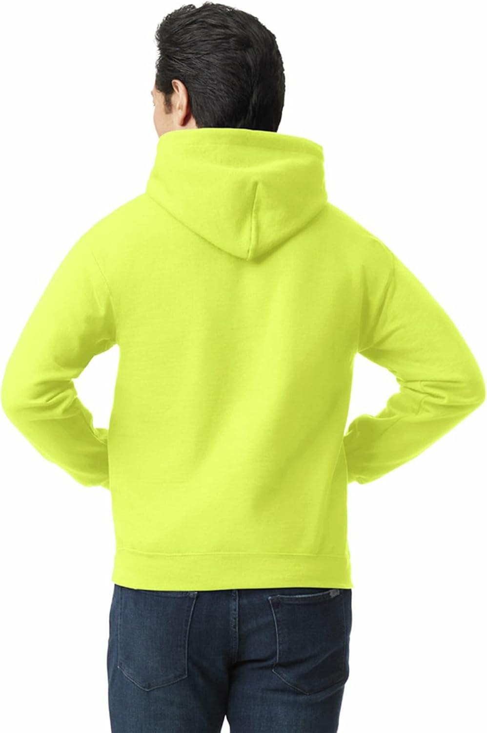 image:imageGildan Adult Fleece Hoodie Sweatshirt Style G18500 MultipackSafety Green 1pack