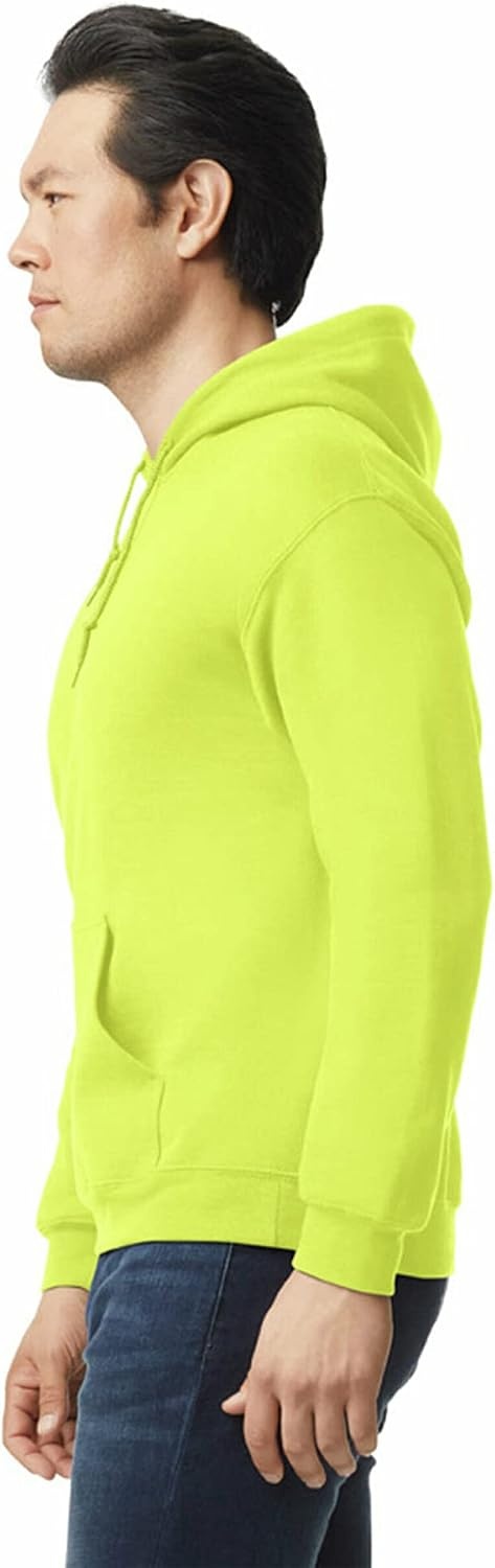 image:imageGildan Adult Fleece Hoodie Sweatshirt Style G18500 MultipackSafety Green 1pack
