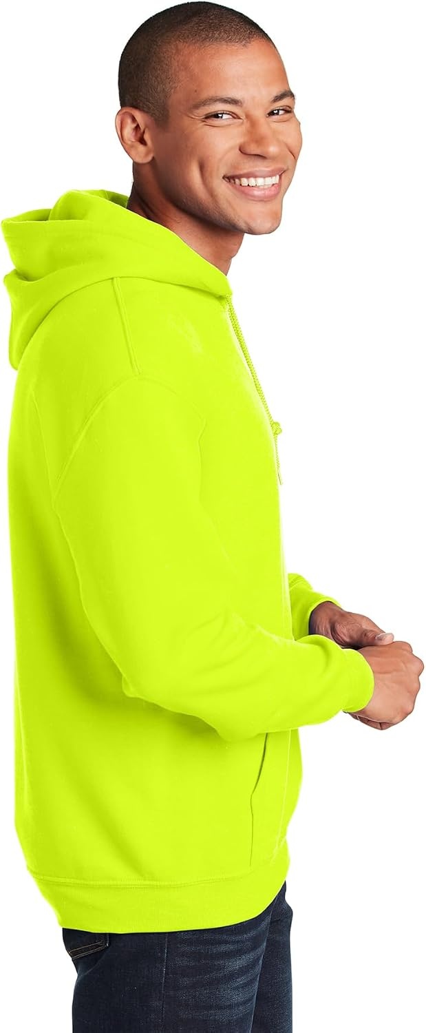 image:imageGildan Adult Fleece Hoodie Sweatshirt Style G18500 MultipackSafety Green