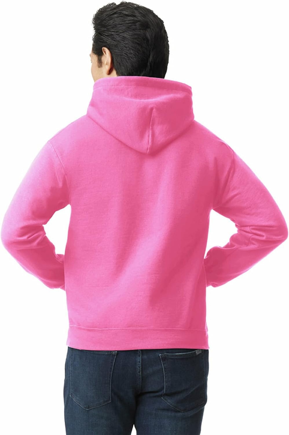 image:imageGildan Adult Fleece Hoodie Sweatshirt Style G18500 MultipackSafety Pink 1pack
