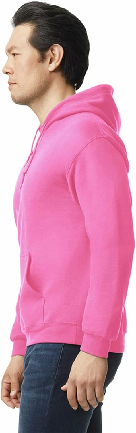 image:imageGildan Adult Fleece Hoodie Sweatshirt Style G18500 MultipackSafety Pink 1pack