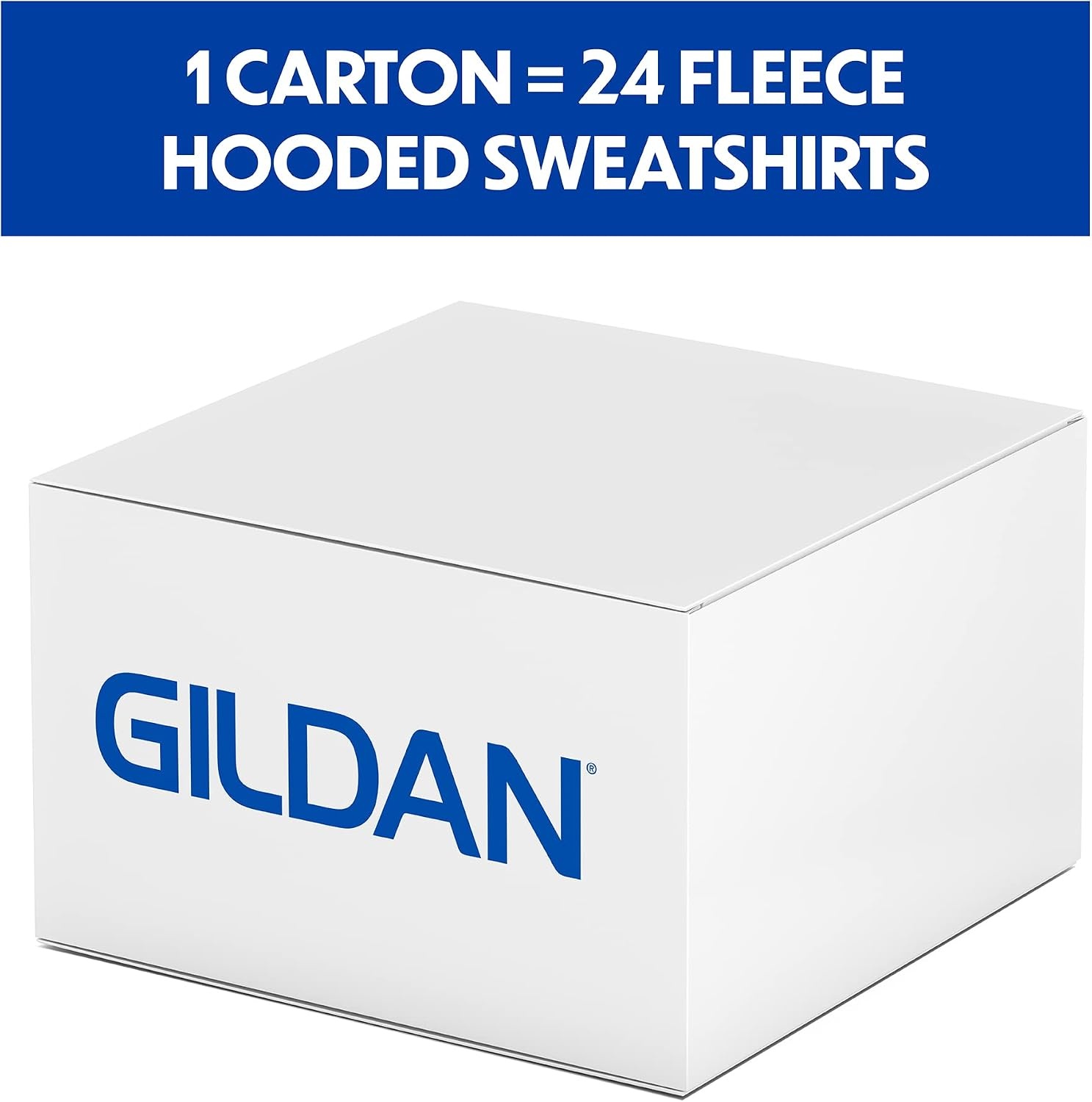 image:imageGildan Adult Fleece Hoodie Sweatshirt Style G18500 MultipackWhite 24pack