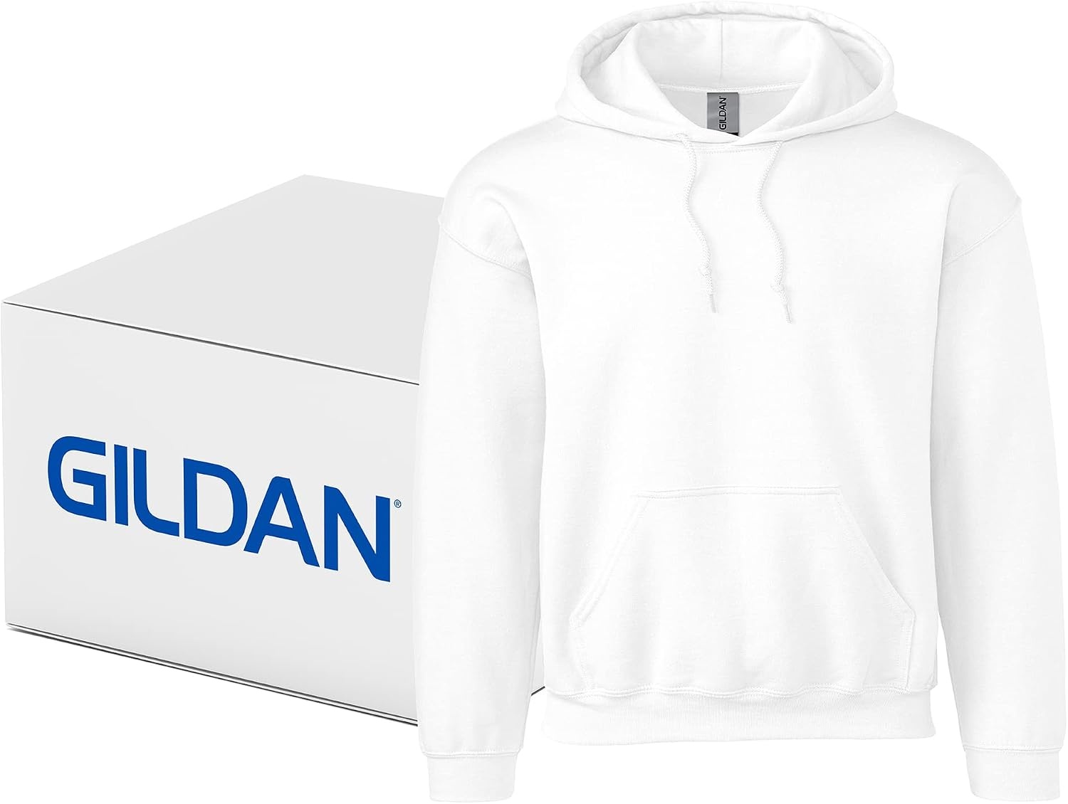 image:imageGildan Adult Fleece Hoodie Sweatshirt Style G18500 MultipackWhite 24pack