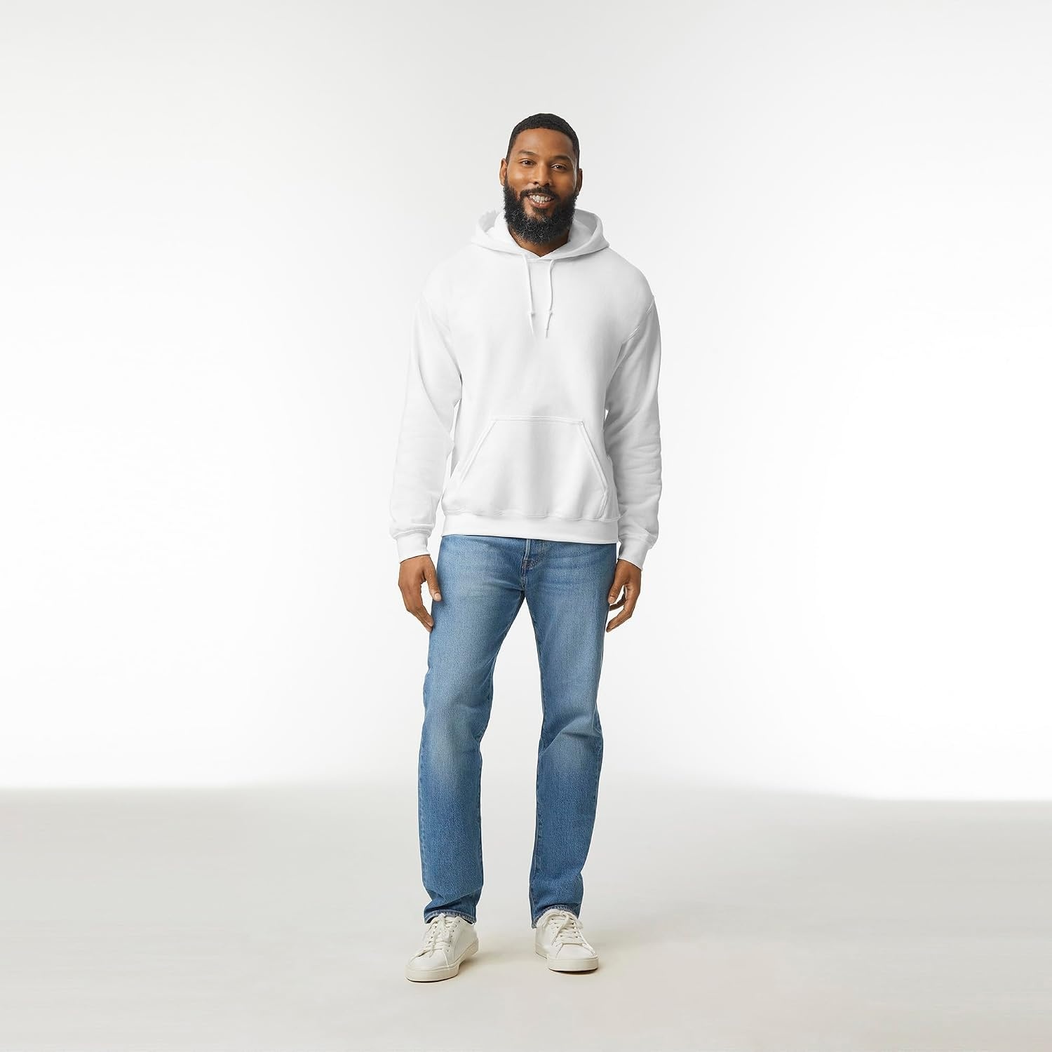 image:imageGildan Adult Fleece Hoodie Sweatshirt Style G18500 MultipackWhite 2pack