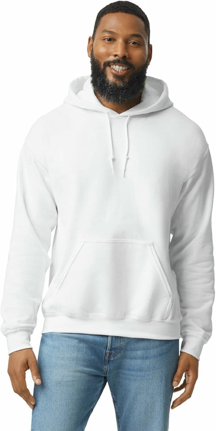 image:imageGildan Adult Fleece Hoodie Sweatshirt Style G18500 MultipackWhite 2pack