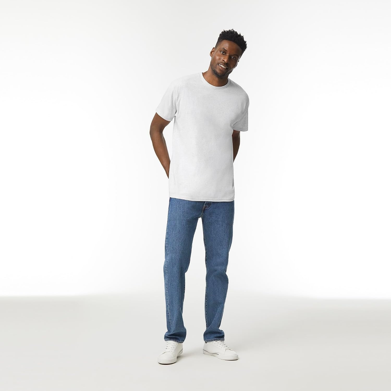 image:imageGildan Adult Heavy Cotton TShirt Style G5000Ash Grey
