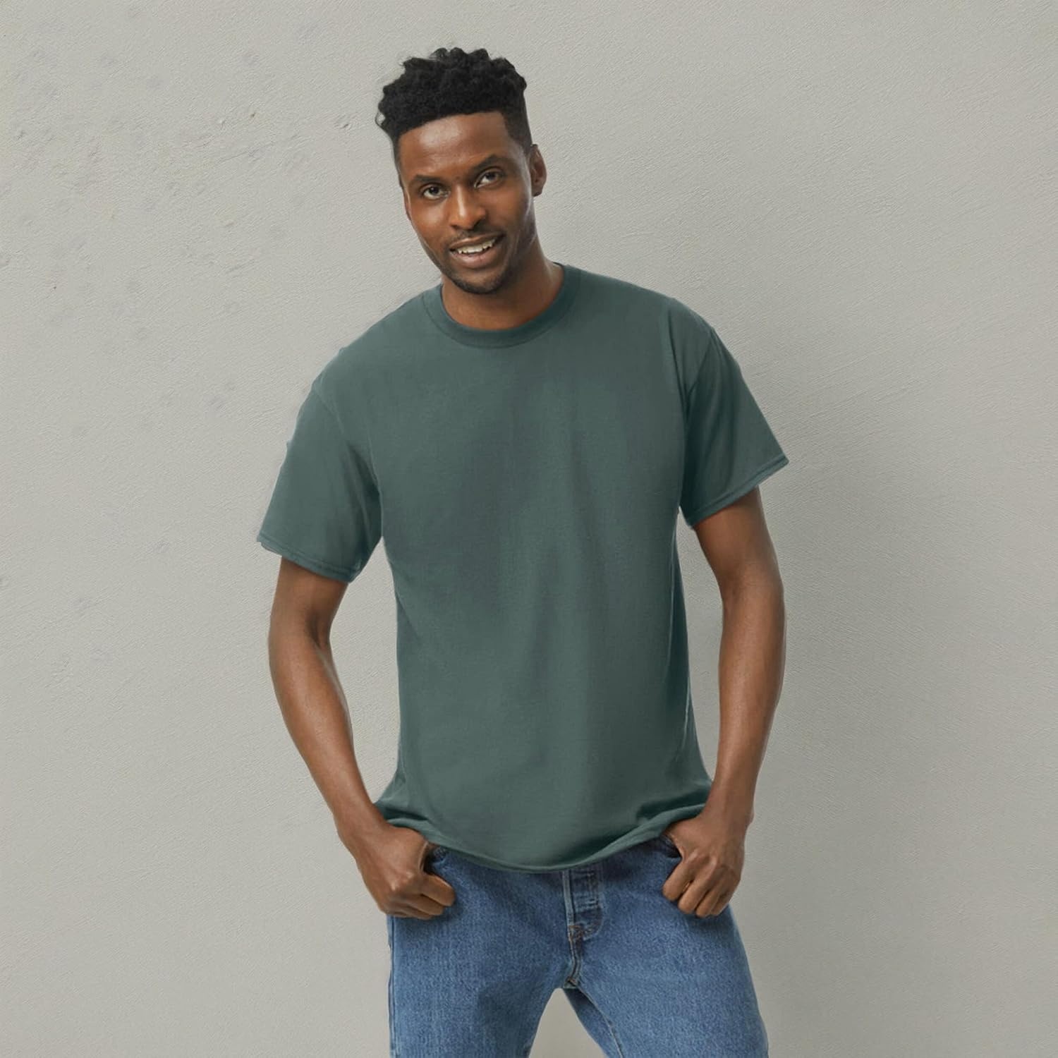 image:imageGildan Adult Heavy Cotton TShirt Style G5000Dark Heather 36pack