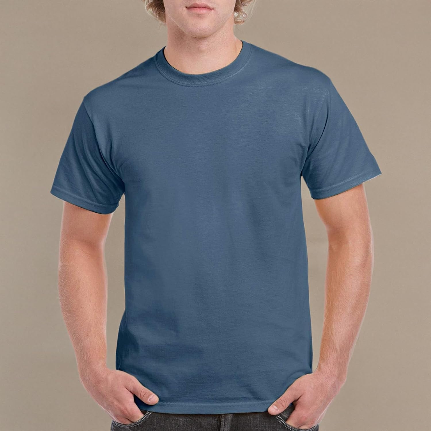 image:imageGildan Adult Heavy Cotton TShirt Style G5000Indigo Blue