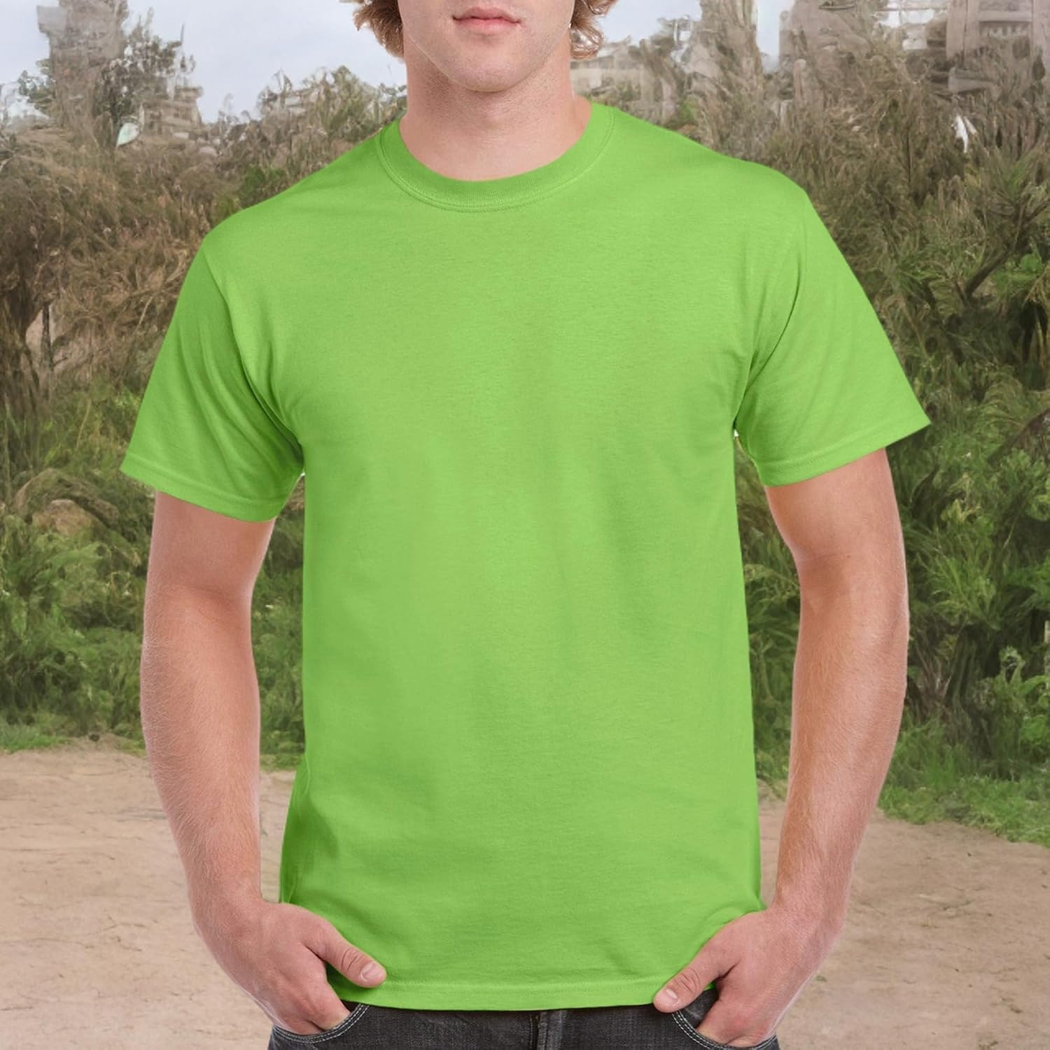 image:imageGildan Adult Heavy Cotton TShirt Style G5000Lime