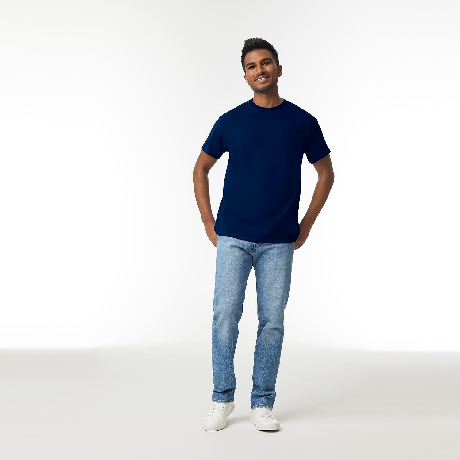 image:imageGildan Adult Heavy Cotton TShirt Style G5000Navy