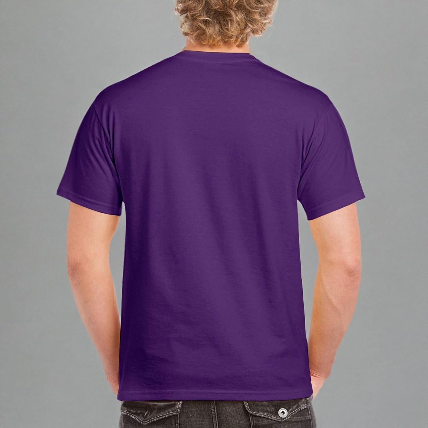 image:imageGildan Adult Heavy Cotton TShirt Style G5000Purple