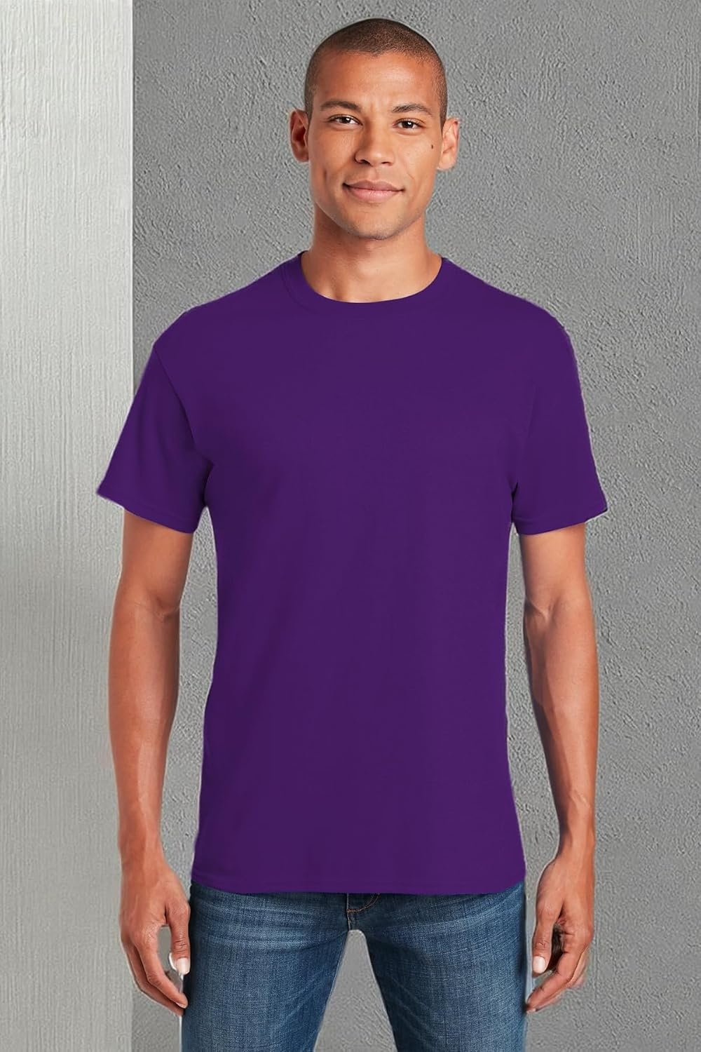 image:imageGildan Adult Heavy Cotton TShirt Style G5000Purple