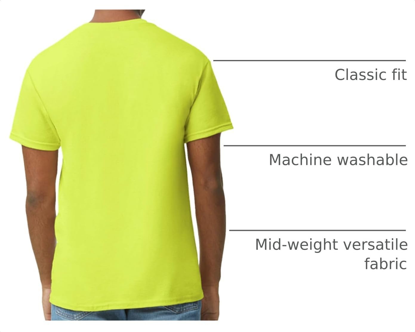 image:imageGildan Adult Heavy Cotton TShirt Style G5000Safety Green