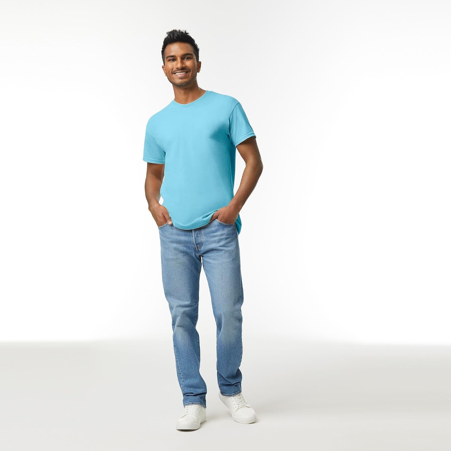 image:imageGildan Adult Heavy Cotton TShirt Style G5000Sky