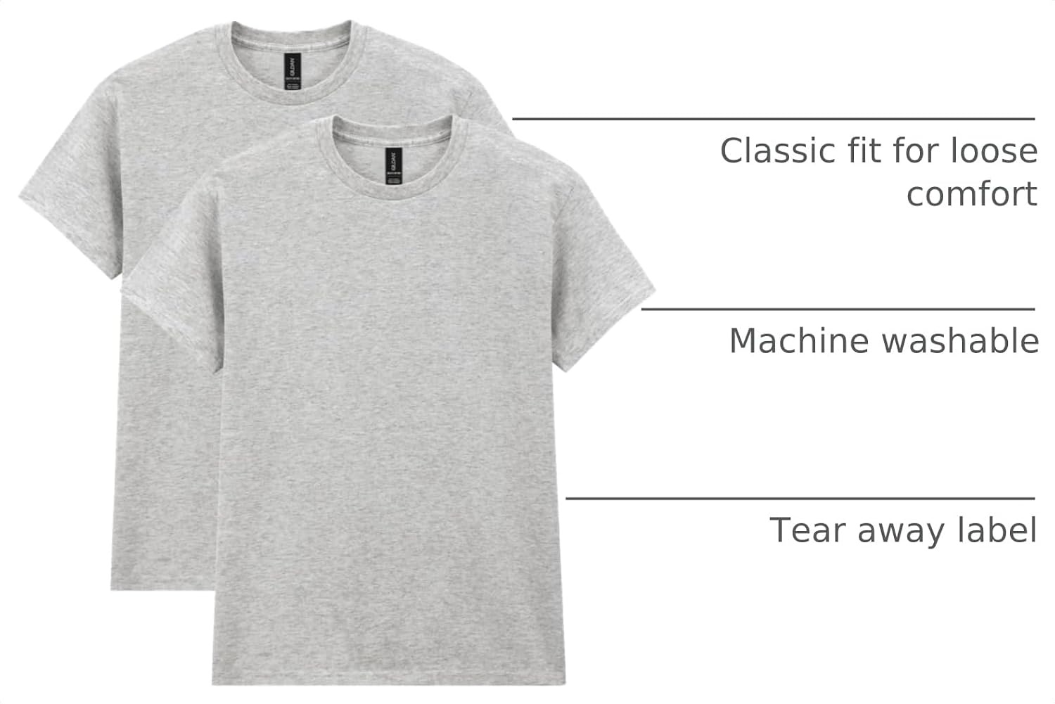 image:imageGildan Adult Heavy Cotton TShirt Style G5000Sport Grey