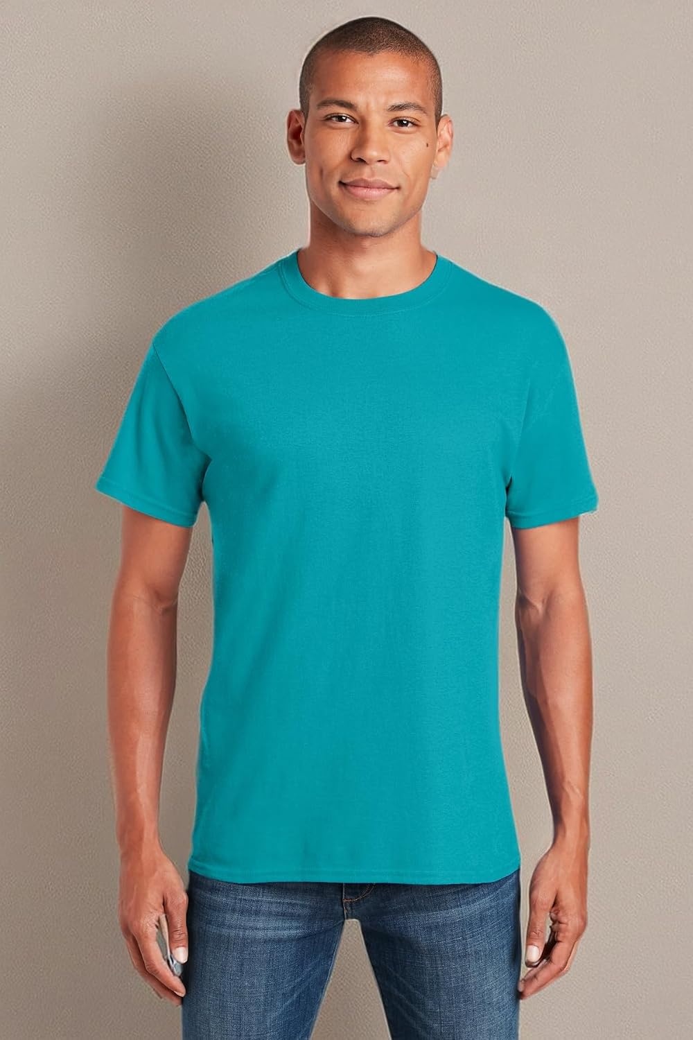 image:imageGildan Adult Heavy Cotton TShirt Style G5000Tropical Blue