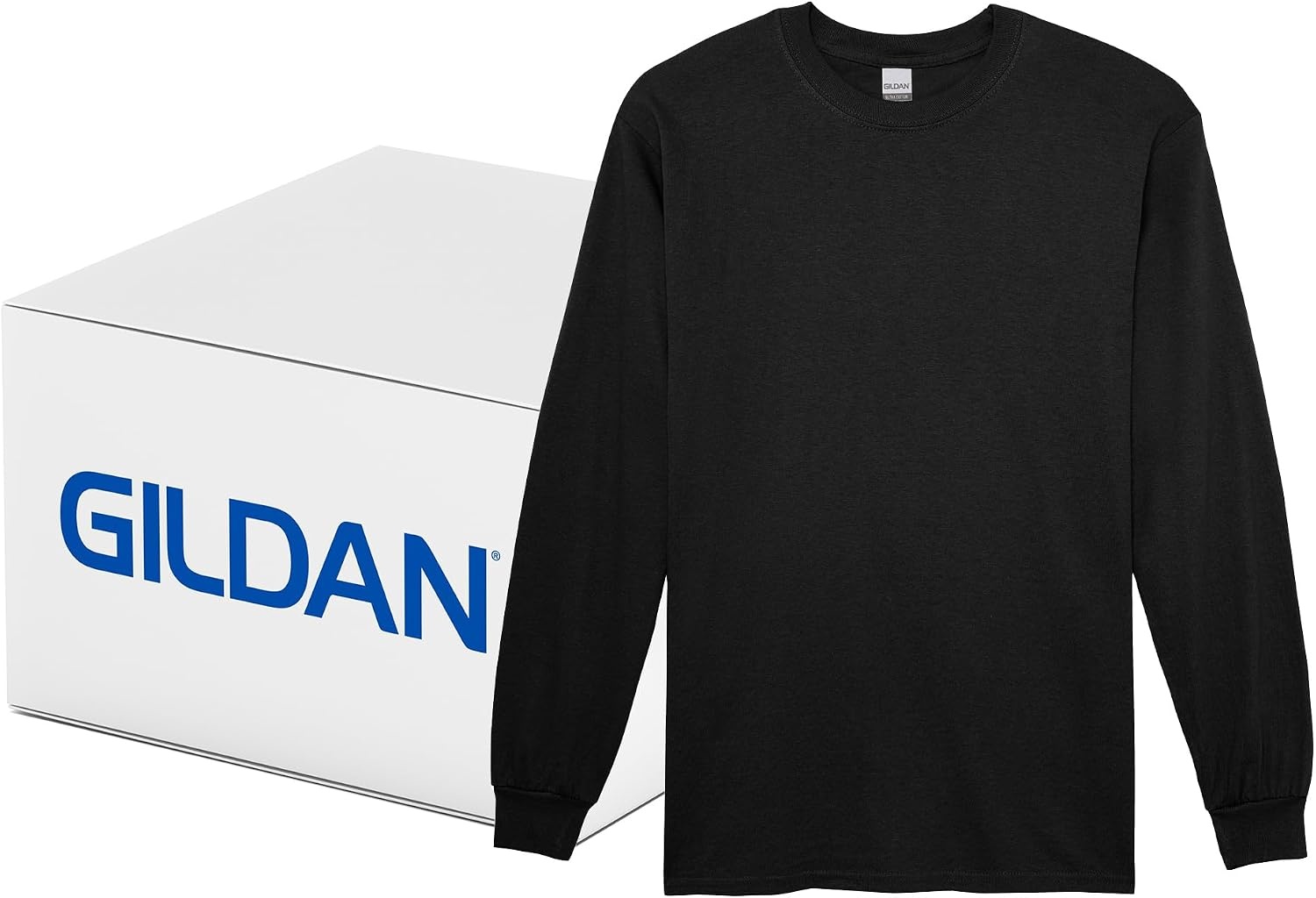 image:imageGildan Adult Ultra Cotton Long Sleeve TShirt Style G2400 MultipackBlack