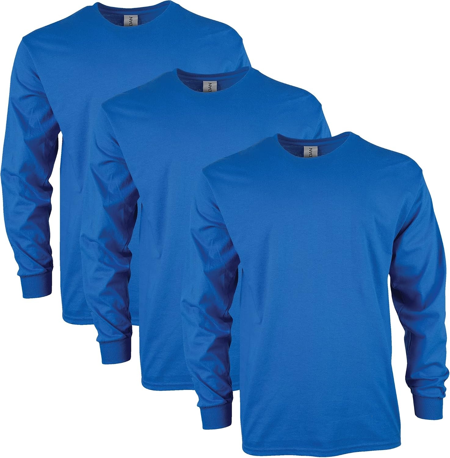 image:imageGildan Adult Ultra Cotton Long Sleeve TShirt Style G2400 MultipackRoyal
