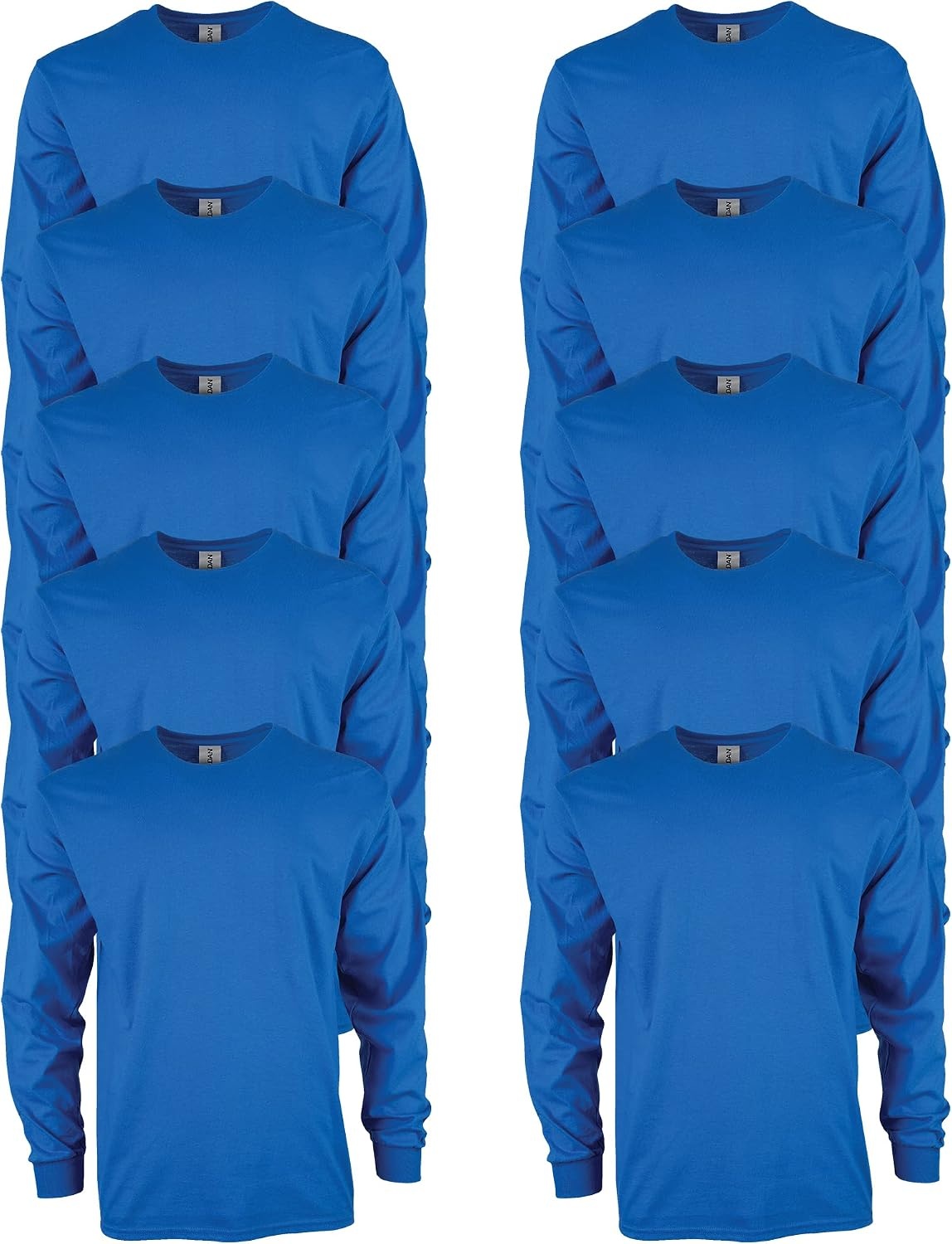 image:imageGildan Adult Ultra Cotton Long Sleeve TShirt Style G2400 MultipackRoyal
