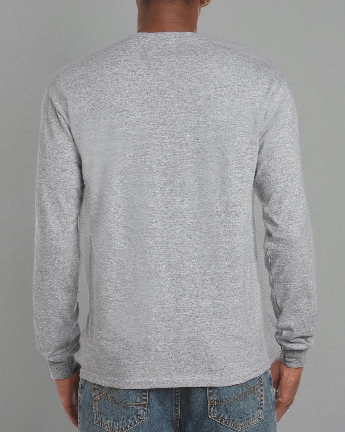 image:imageGildan Adult Ultra Cotton Long Sleeve TShirt Style G2400 MultipackSport Grey