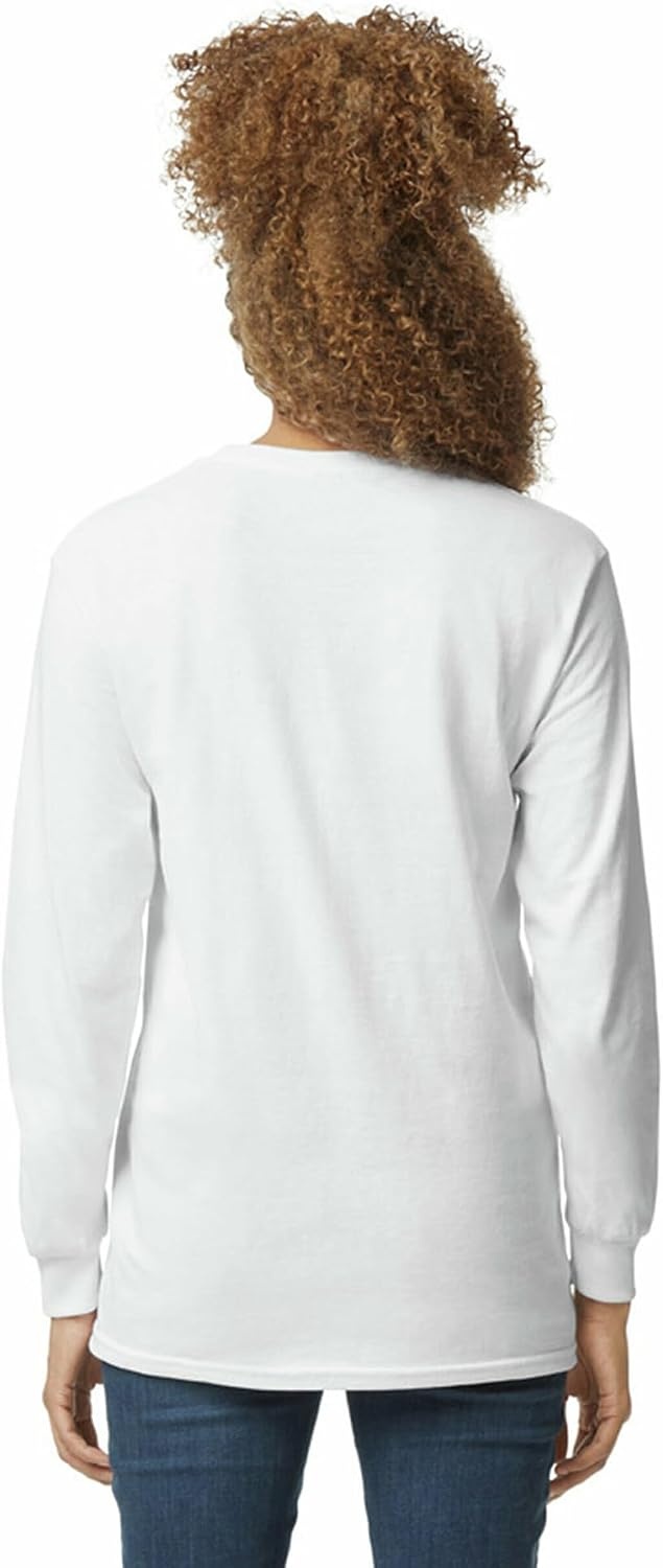 image:imageGildan Adult Ultra Cotton Long Sleeve TShirt Style G2400 MultipackWhite