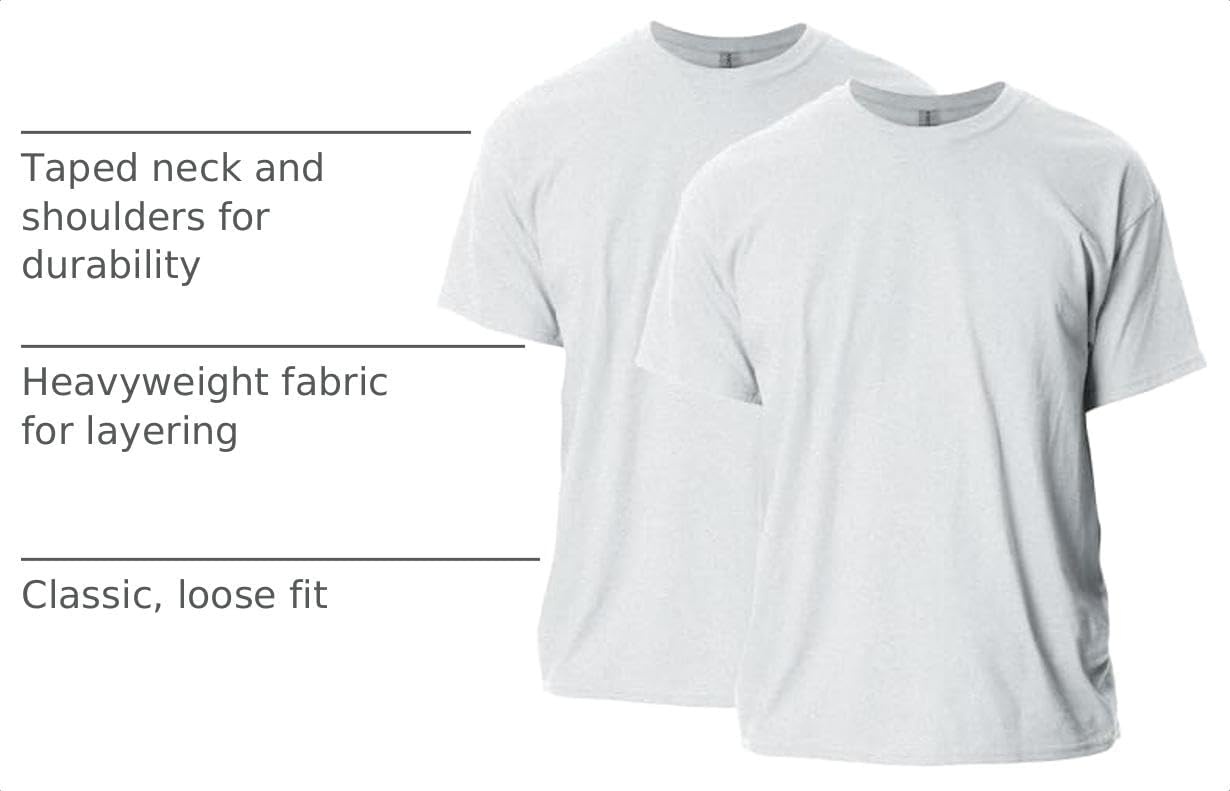image:imageGildan Adult Ultra Cotton TShirt Style G2000 MultipackAsh Grey