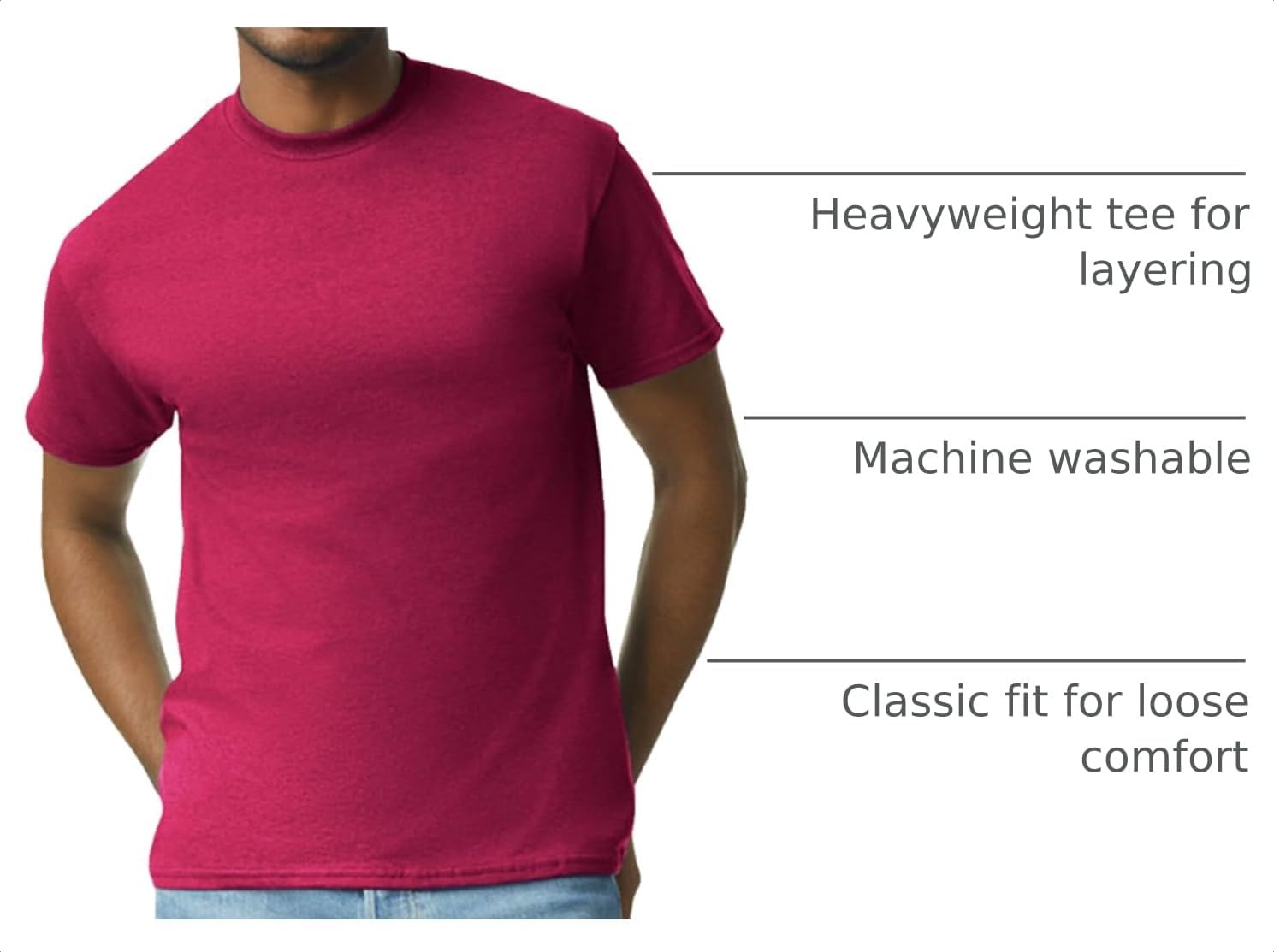 image:imageGildan Adult Ultra Cotton TShirt Style G2000 MultipackCardinal Red