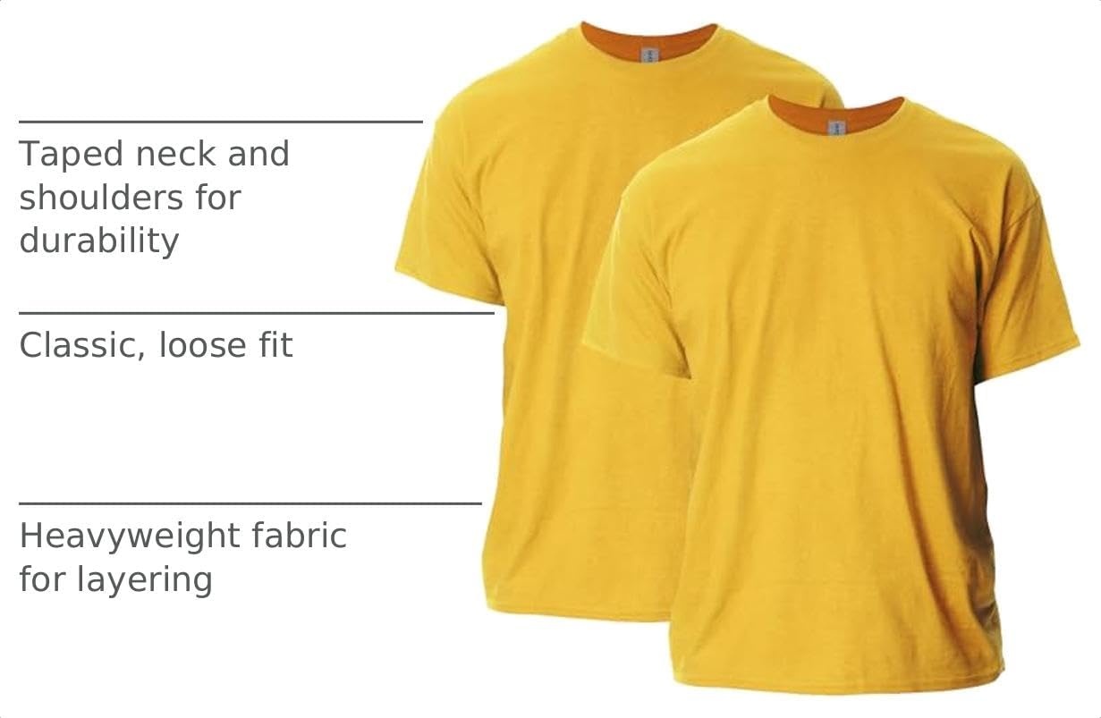 image:imageGildan Adult Ultra Cotton TShirt Style G2000 MultipackGold