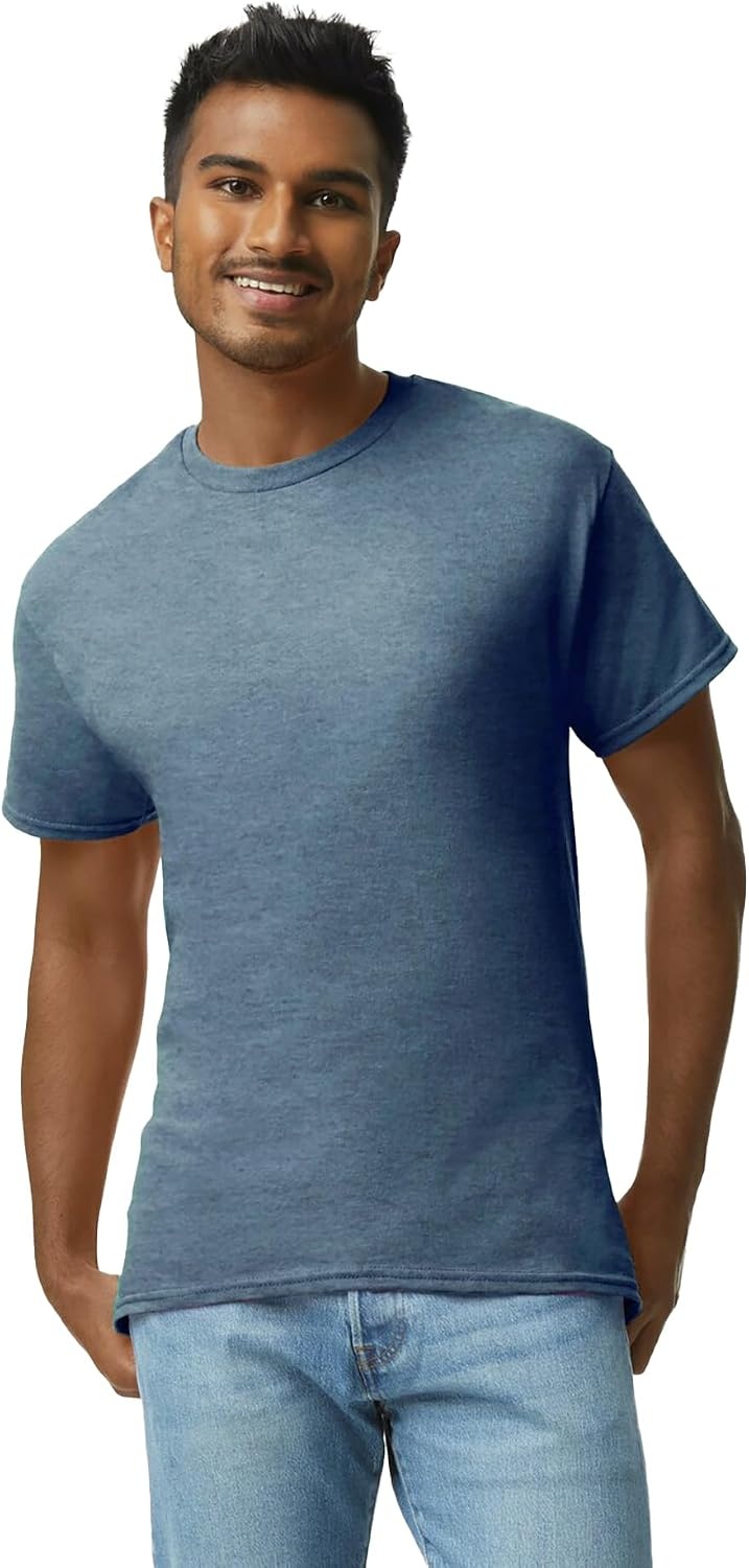 image:imageGildan Adult Ultra Cotton TShirt Style G2000 MultipackHeather Indigo