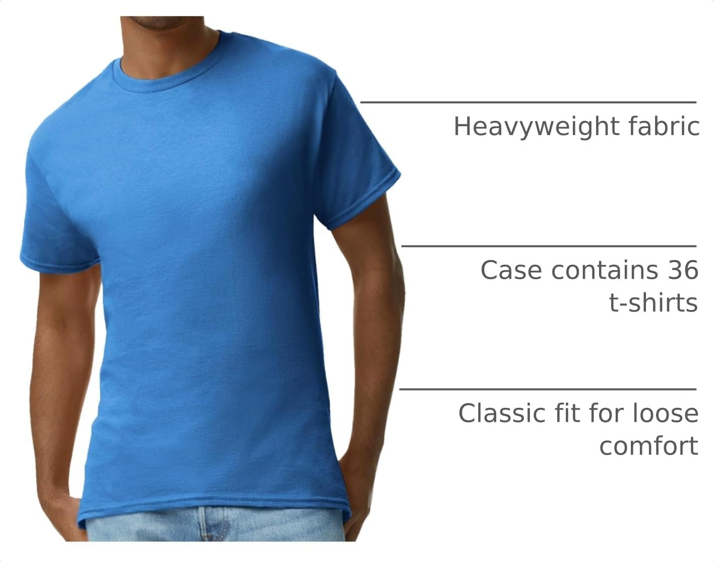 image:imageGildan Adult Ultra Cotton TShirt Style G2000 MultipackRoyal