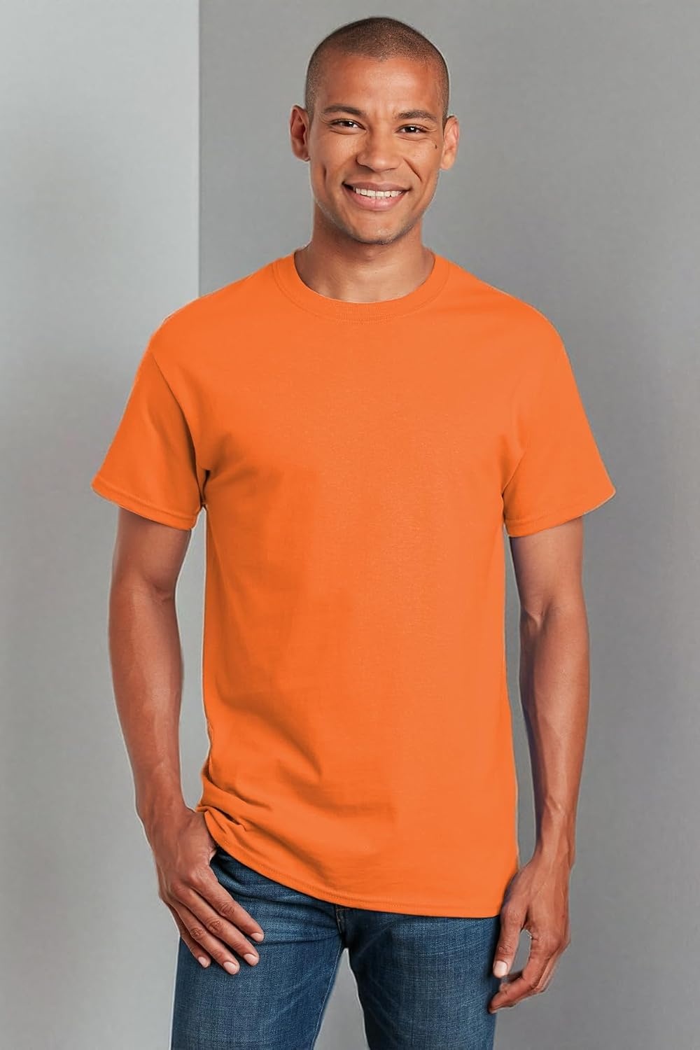 image:imageGildan Adult Ultra Cotton TShirt Style G2000 MultipackS Orange 2pack