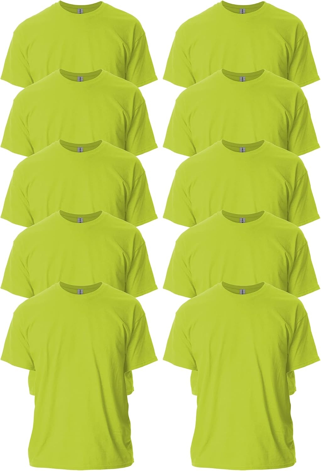 image:imageGildan Adult Ultra Cotton TShirt Style G2000 MultipackSafety Green