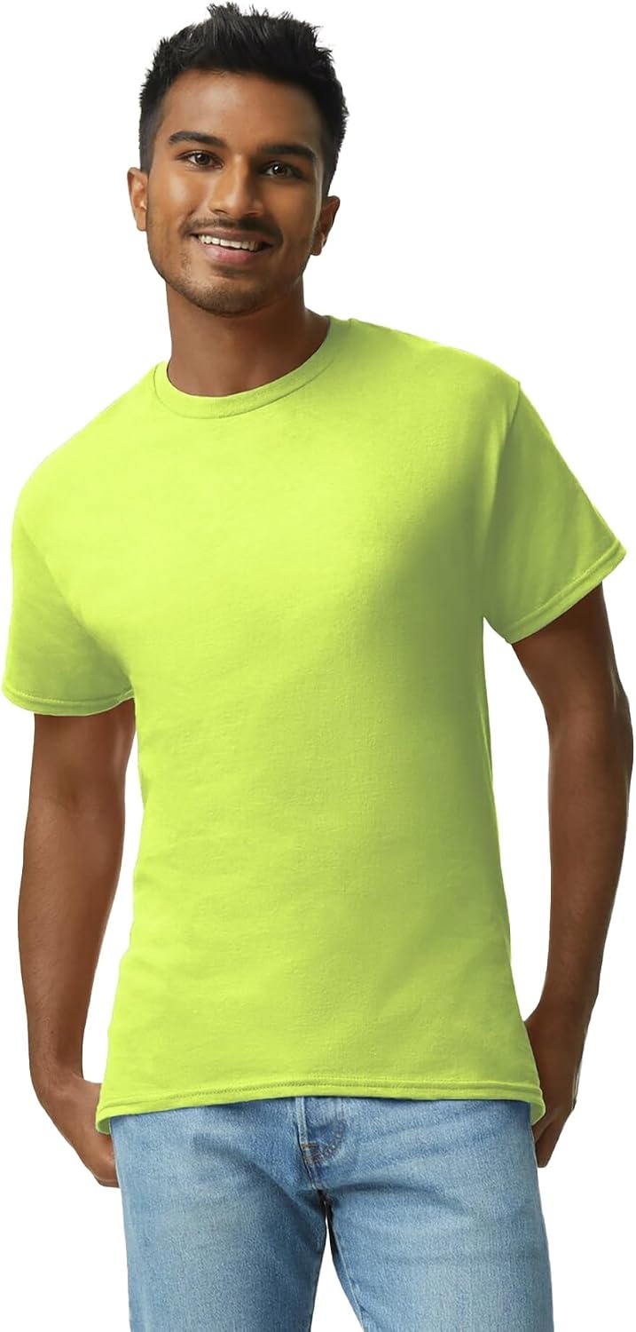 image:imageGildan Adult Ultra Cotton TShirt Style G2000 MultipackSafety Green