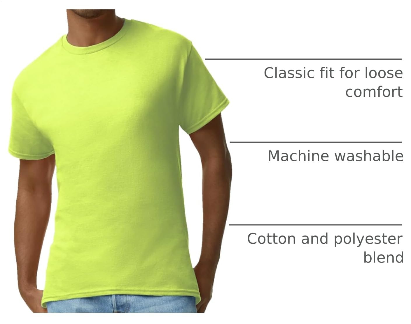 image:imageGildan Adult Ultra Cotton TShirt Style G2000 MultipackSafety Green