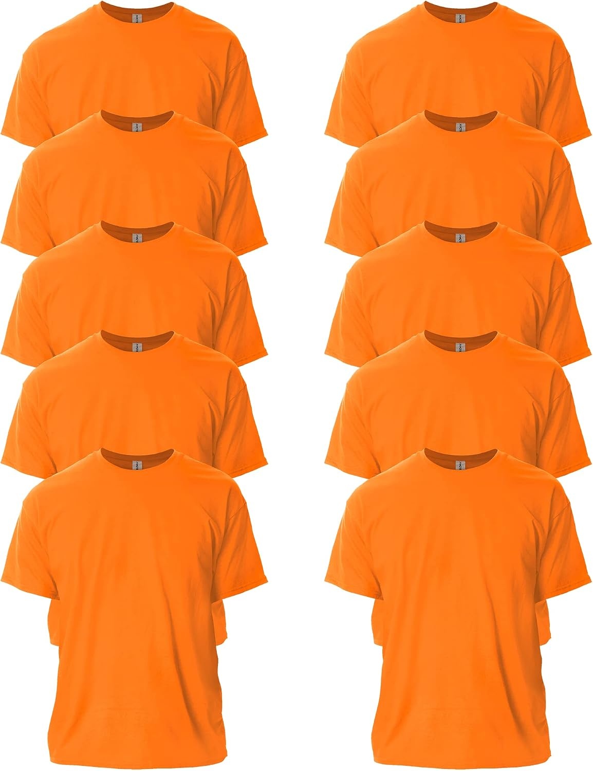 image:imageGildan Adult Ultra Cotton TShirt Style G2000 MultipackSafety Orange