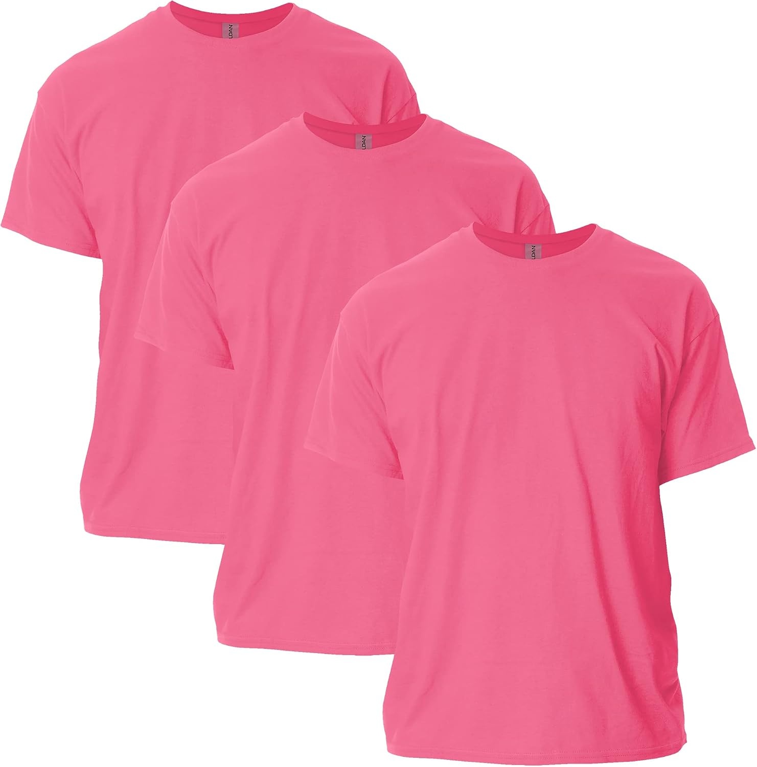 image:imageGildan Adult Ultra Cotton TShirt Style G2000 MultipackSafety Pink