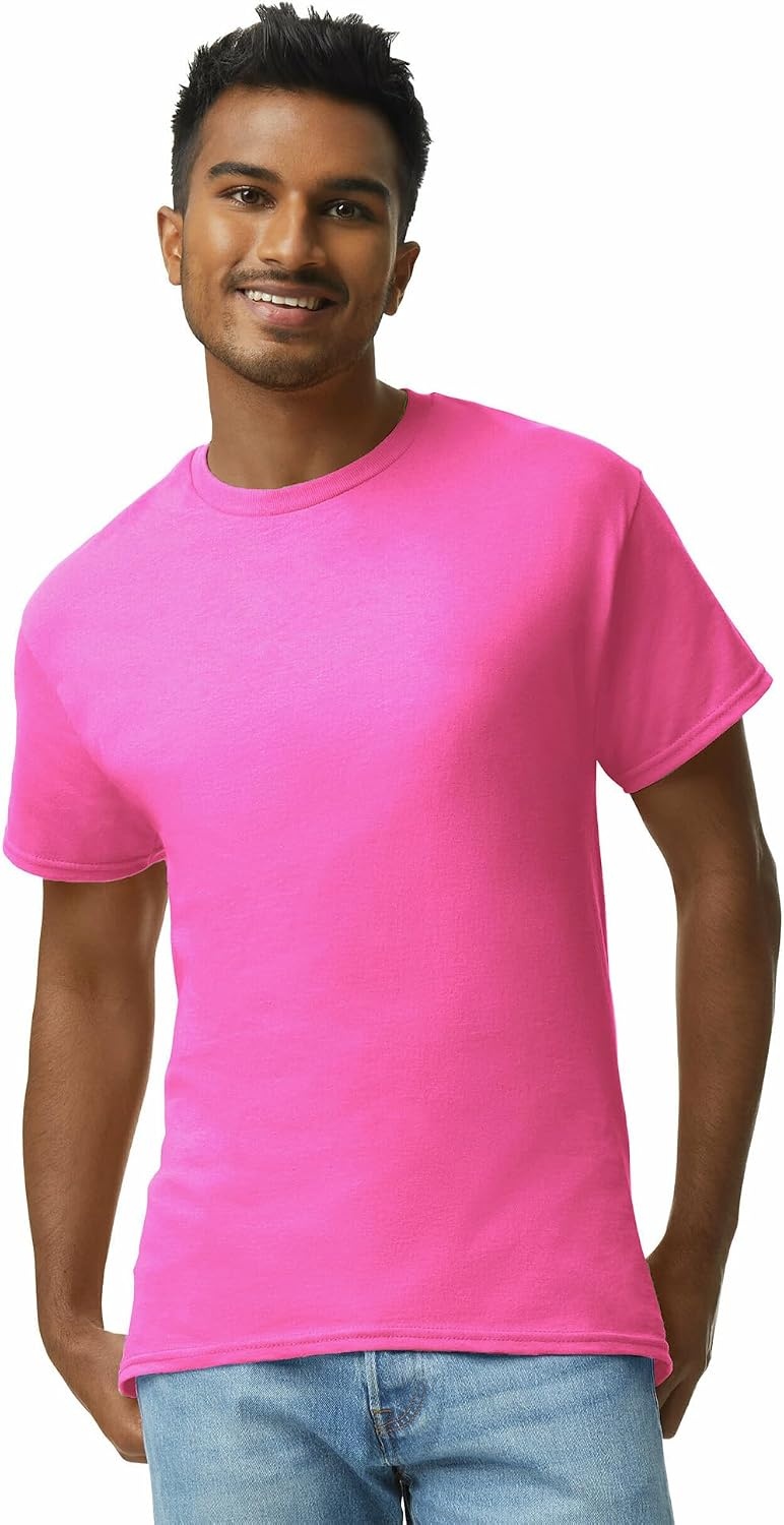 image:imageGildan Adult Ultra Cotton TShirt Style G2000 MultipackSafety Pink