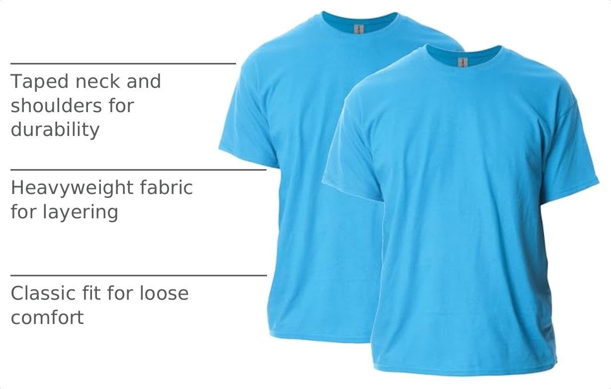 image:imageGildan Adult Ultra Cotton TShirt Style G2000 MultipackSapphire