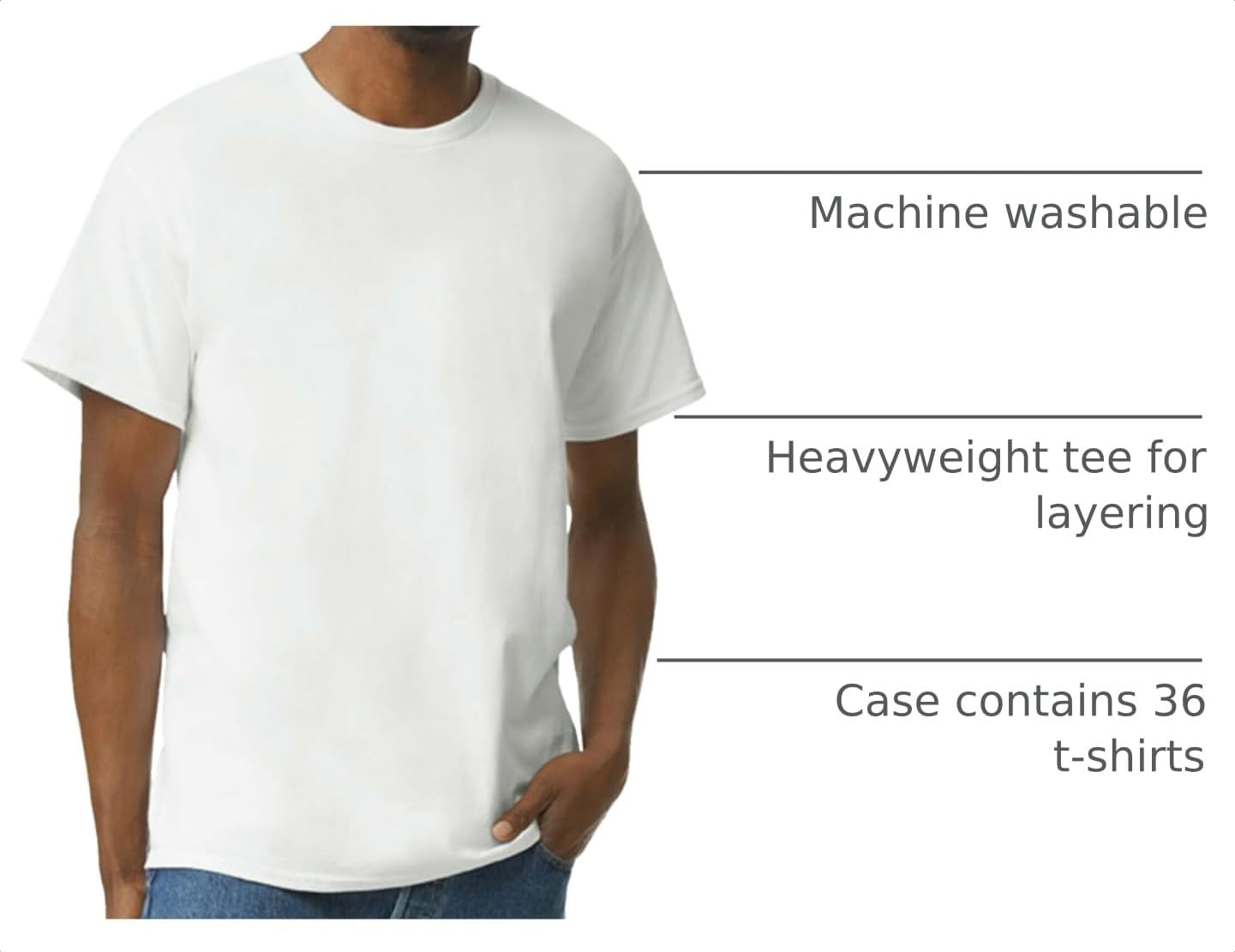 image:imageGildan Adult Ultra Cotton TShirt Style G2000 MultipackWhite