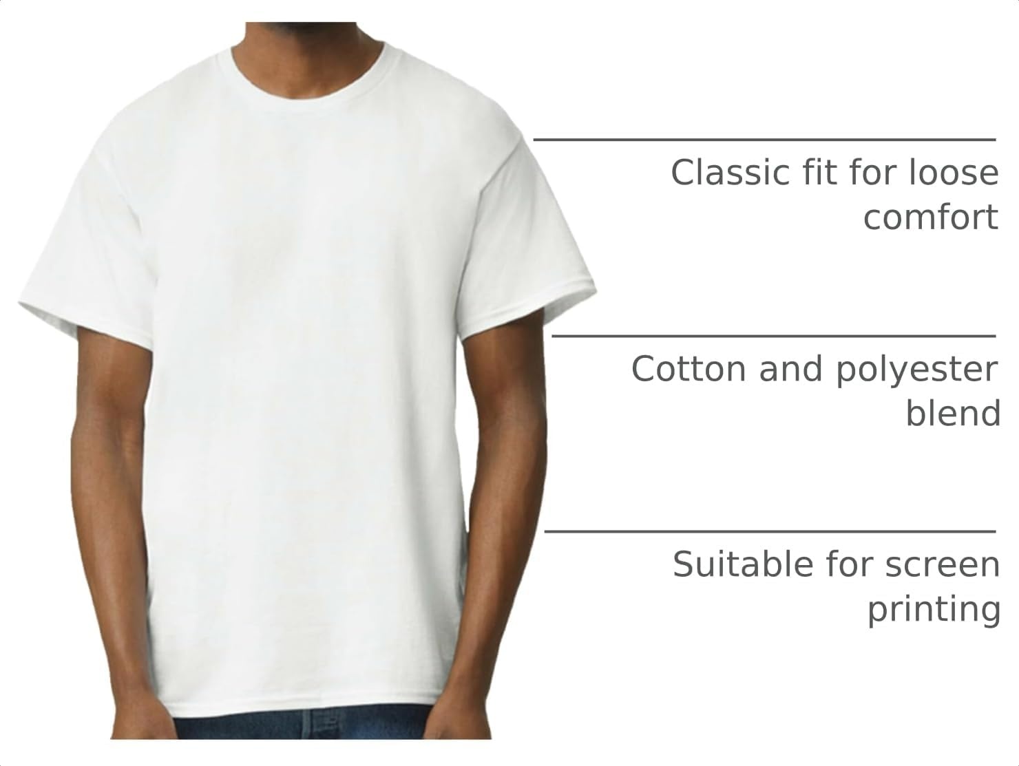 image:imageGildan Adult Ultra Cotton TShirt Style G2000 MultipackWhite