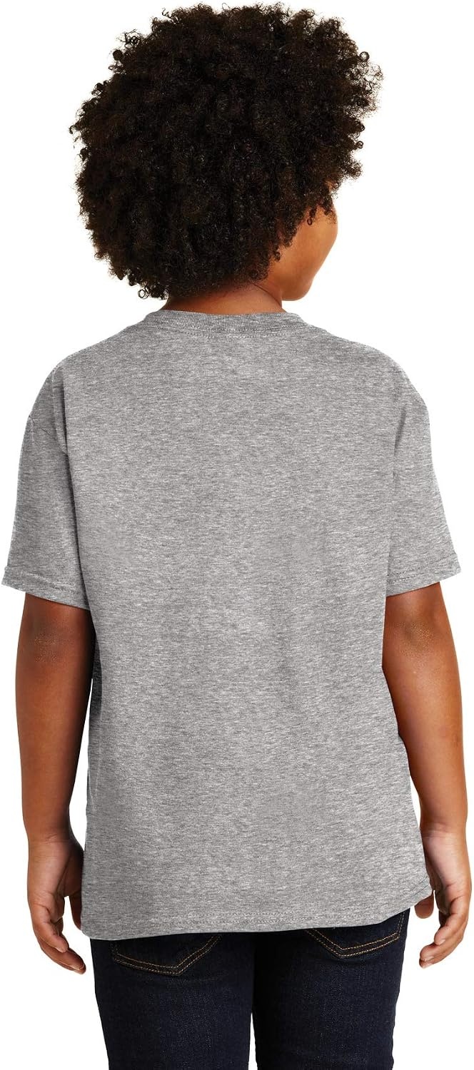 image:imageGildan UnisexChild Gildan Youth Heavy Cotton TShirt Style G5000b 2PackSport Grey