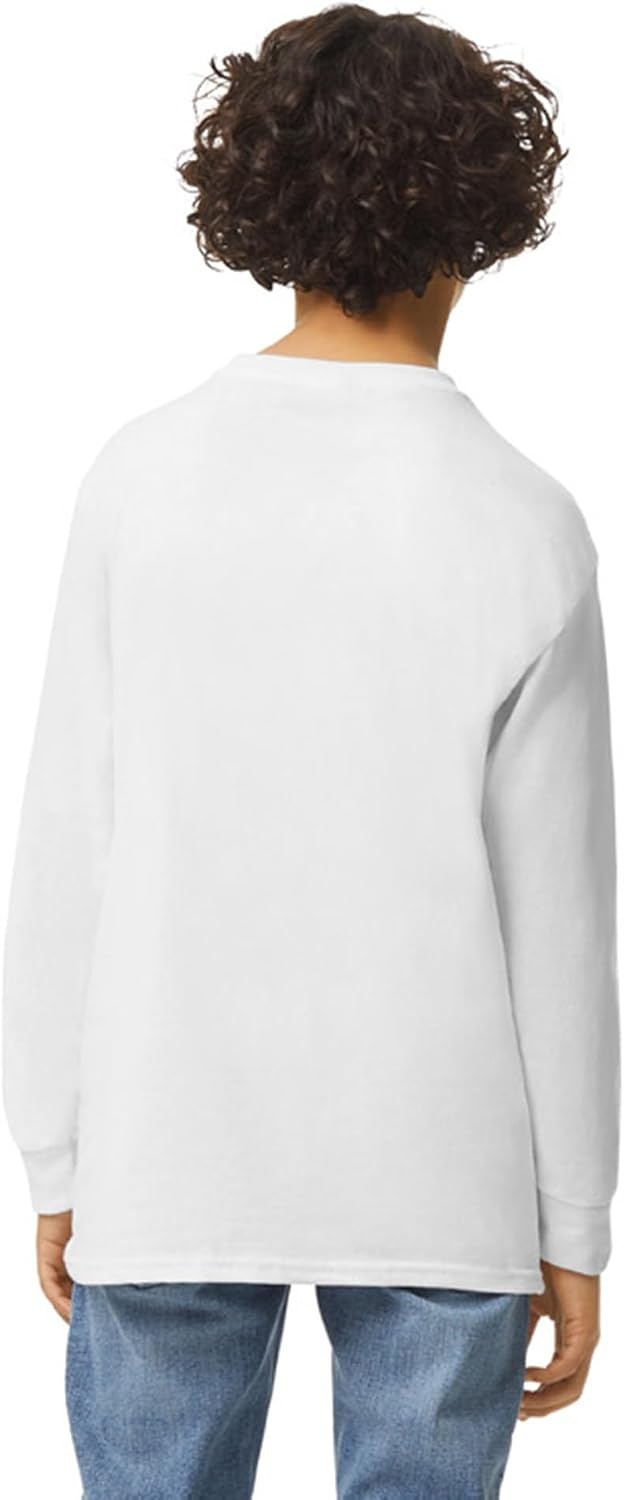 image:imageGildan Youth Ultra Cotton Long Sleeve TShirt Style G2400B 2PackWhite