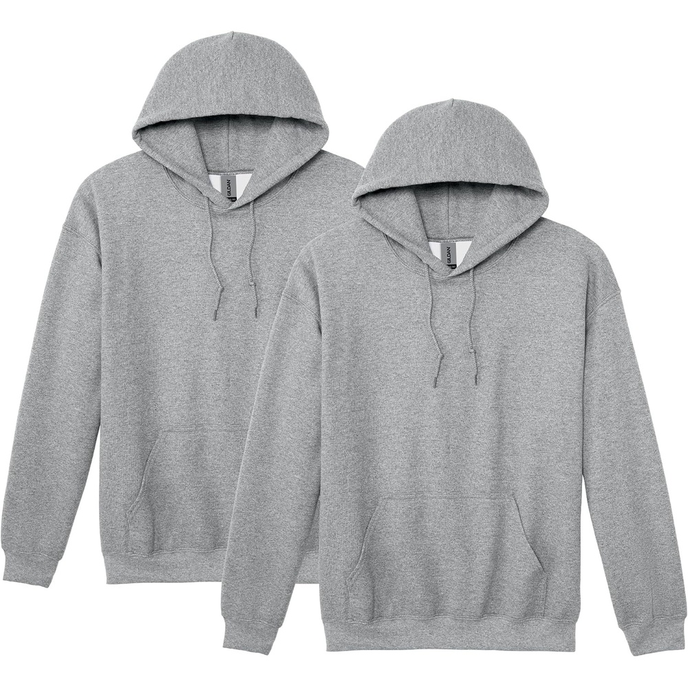 image:imageGildan Adult Fleece Hoodie Sweatshirt Style G18500 MultipackSport Grey 2pack