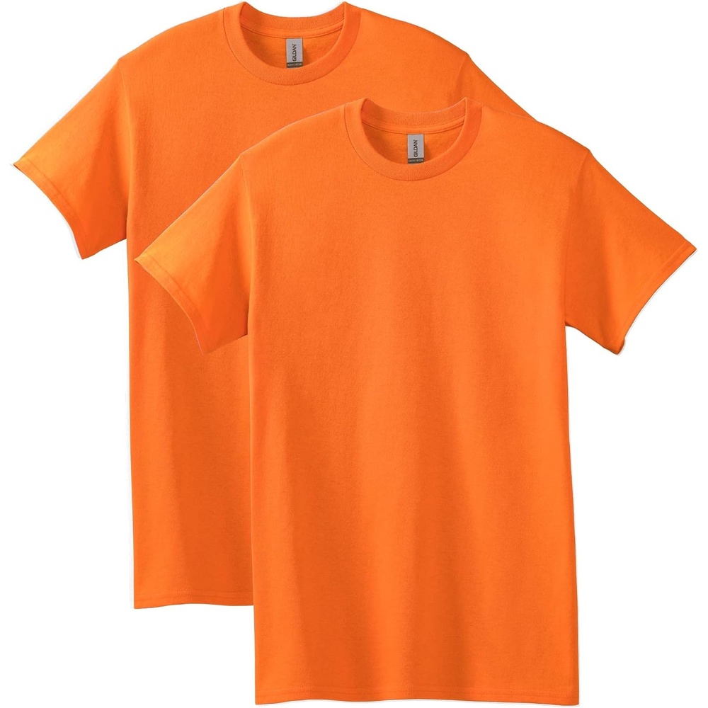 image:imageGildan Adult Heavy Cotton TShirt Style G5000S Orange 2pack