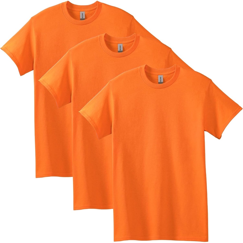 image:imageGildan Adult Heavy Cotton TShirt Style G5000S Orange 3pack