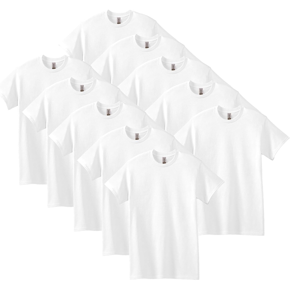 image:imageGildan Adult Heavy Cotton TShirt Style G5000White 10pack