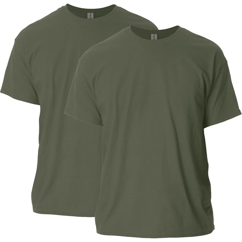 image:imageGildan Adult Ultra Cotton TShirt Style G2000 MultipackMilitary Green